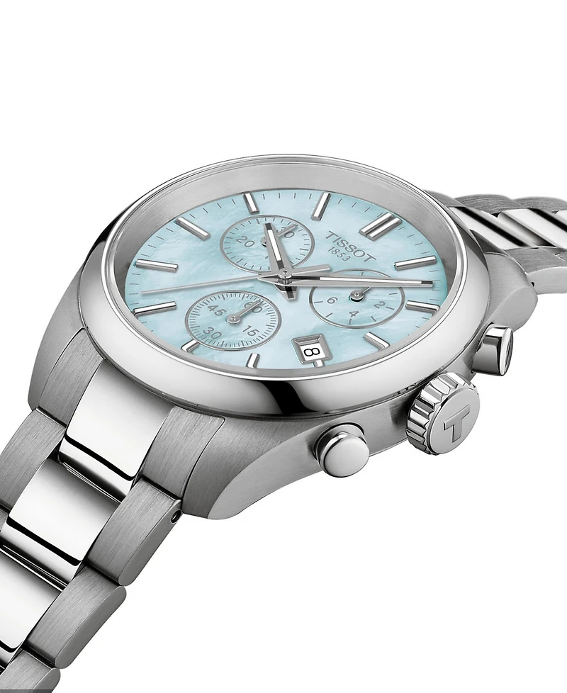 Tissot Men's Gray Stainless Steel Strap Watch 36mm