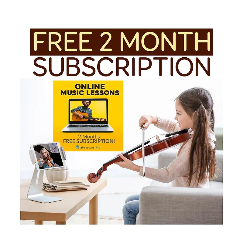 Pyle 1/2 Size Beginner Violin Starter Kit, Violin Starter Package with Travel Case & Bow, Extra Strings, Digital Tuner, Shoulder Rest