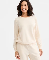 Style & Co Women's LuxSoft Fleece Crewneck Sweatshirt, Macy's Exclusive