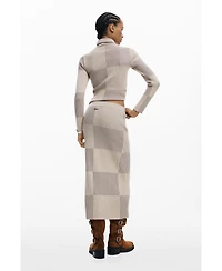 Desigual Women's Long ribbed skirt