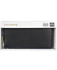Champs Leather Travel Zip-Clutch wallet