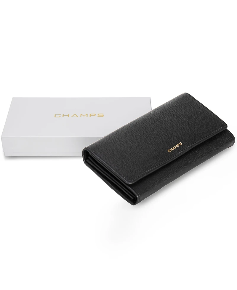 Champs Leather Travel Flap-Clutch wallet