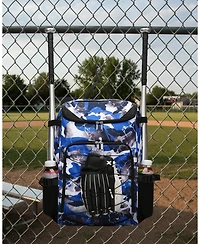 Furlihong Camouflage Pattern Youth Baseball Softball Gear Bag Backpack - for Ages 8-14, Large Bat with Ventilated Shoe Compartment Players