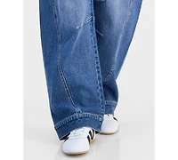 Tinseltown Juniors' Wide Barrel-Leg Jeans
