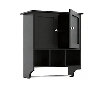 Midola Medicine Cabinets, Space Saving Wall Cabinet with 2 Doors and Adjustable Towel Rack Shelves, Storage Saver for Bathroom