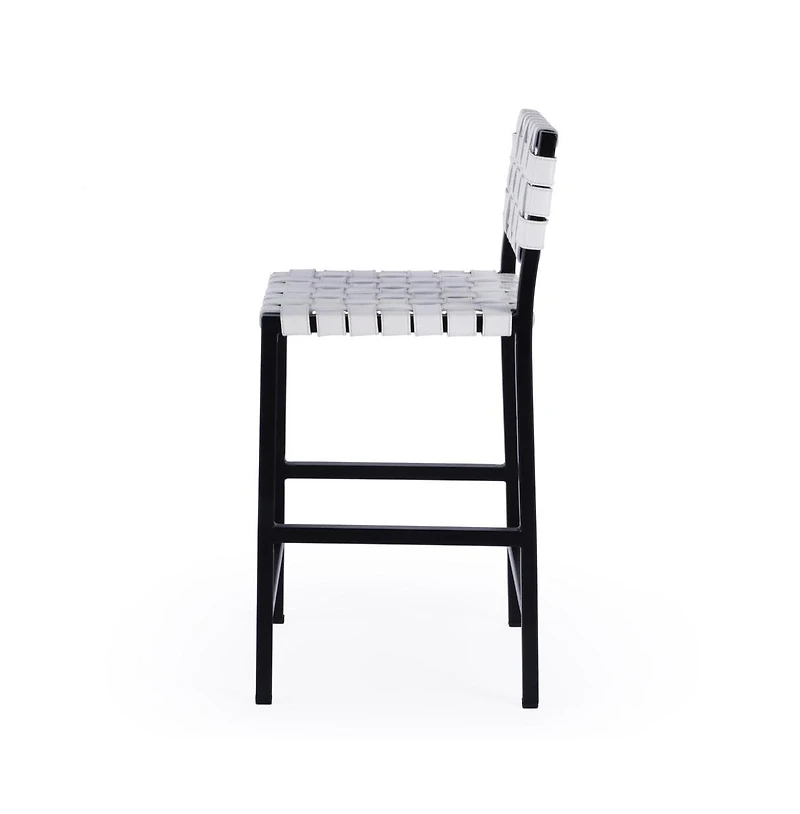 Butler Specialty Bromley Iron and Leather 24.5" Counter Stool