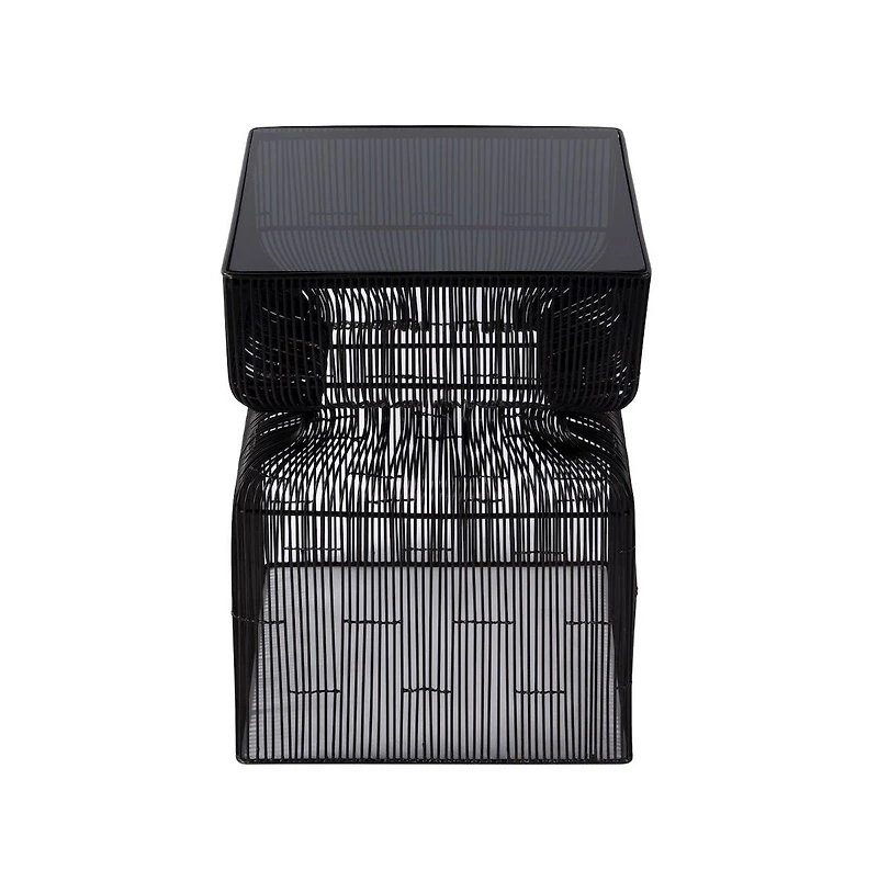 Butler Specialty Ivar Square Stainless Steel Modern End Table