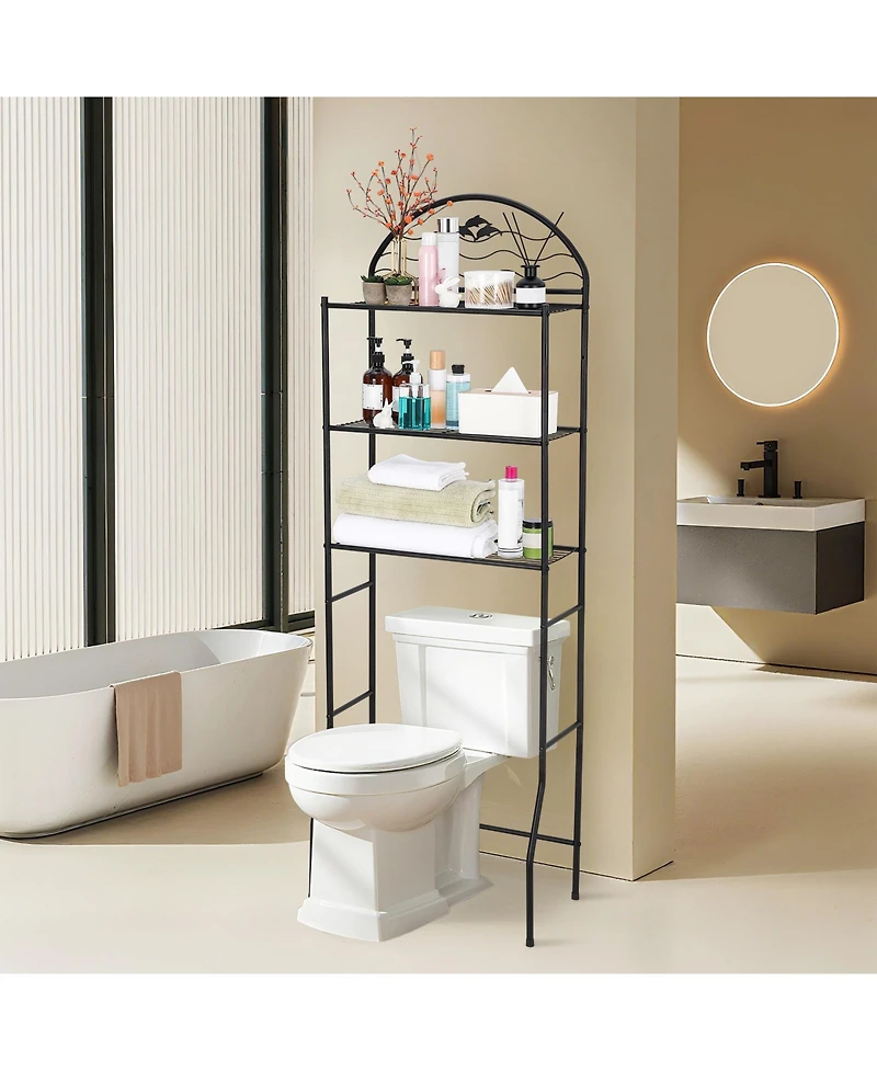 homfan Space-Saving 3-Tier Over Toilet Shelf