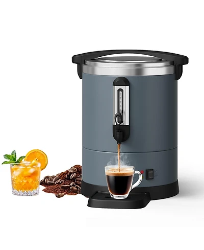 gaomon 12L Double Wall Commerical Coffee Urn, Hot Coffee Dispenser, Grey for Wedding, Buffet, Catering, Events, Outdoor Bar