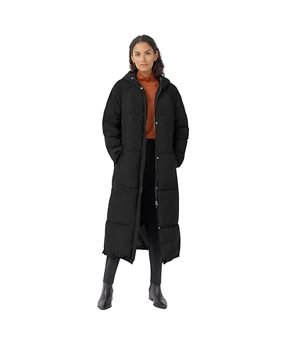 ellos Women's Plus Maxi Side-Zip Puffer