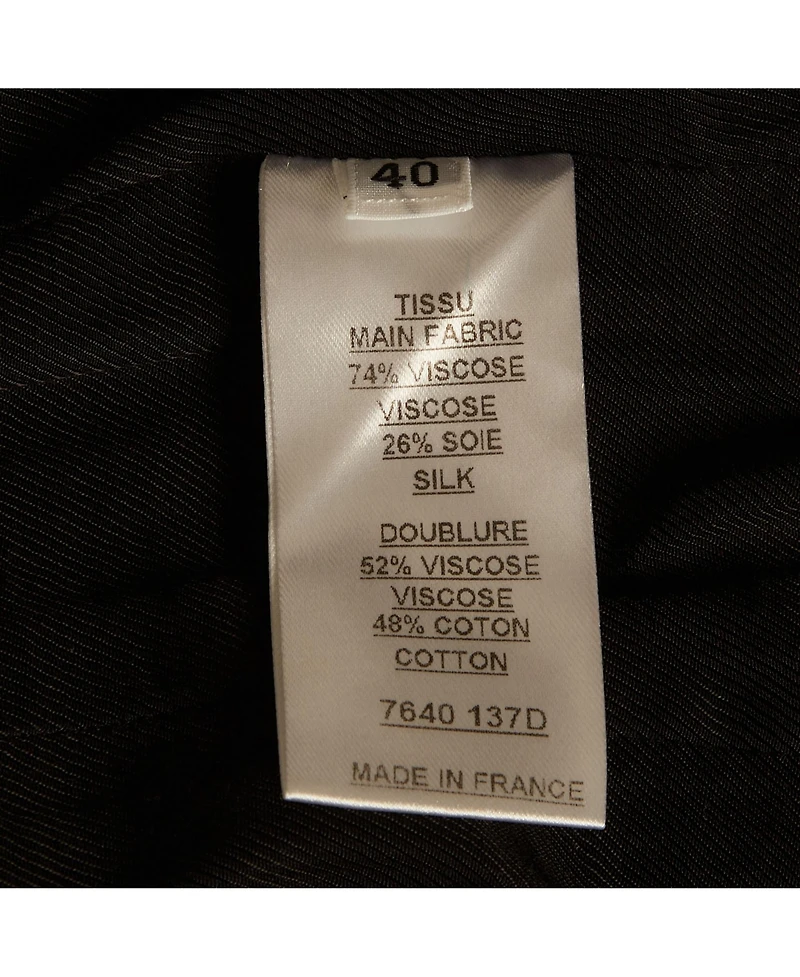 Pre-Owned Balmain Women's Silk Blend Pocket Detail Sleeveless Jacket