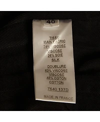 Pre-Owned Balmain Women's Silk Blend Pocket Detail Sleeveless Jacket