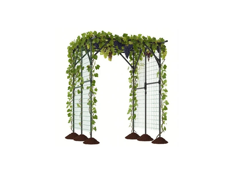 Slickblue Large Garden Arch Trellis for Climbing Plants and Vines