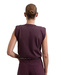 Scalpers Women's Jewellpleats Tee