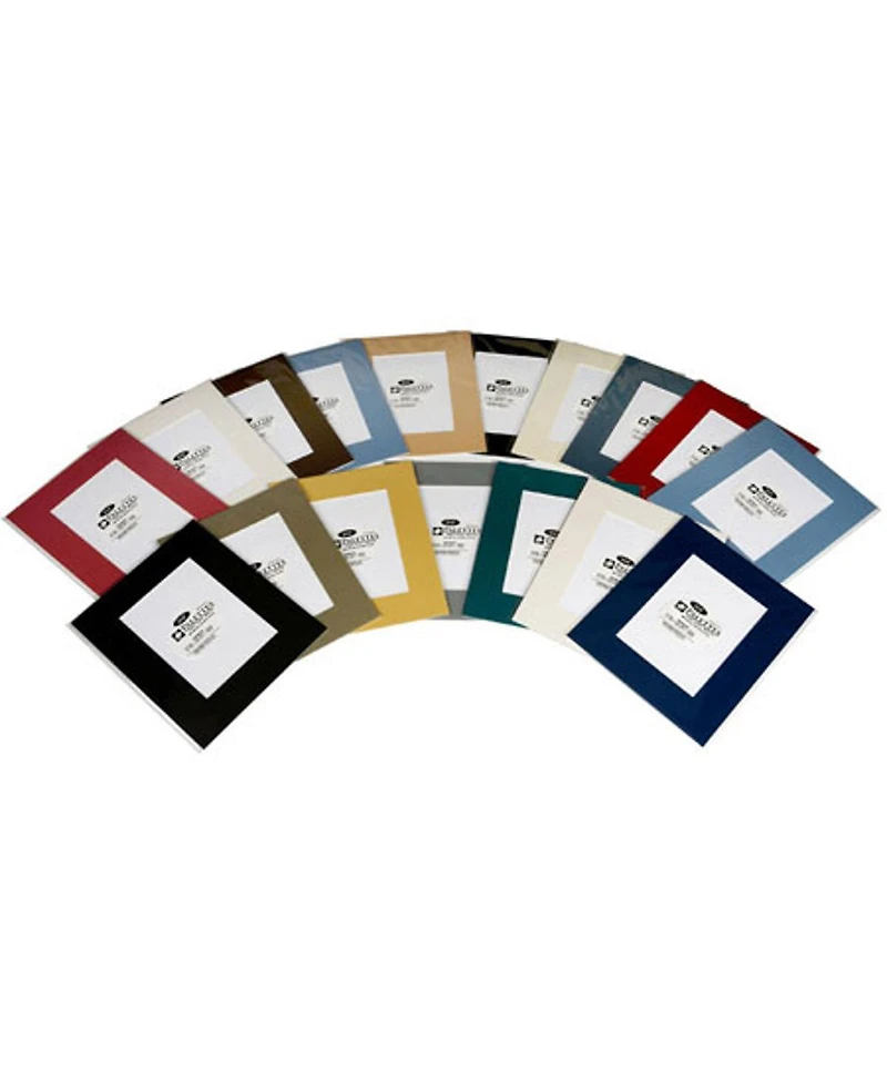 Logan Graphics Palettes Collection, Pre Cut 11x14/7.5x11.5" Double Mat with Opening for a 8.5x11" Photo