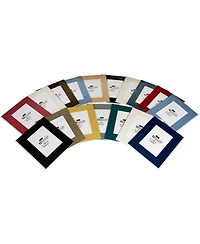 Logan Graphics Palettes Collection, Pre Cut 11x14/7.5x11.5" Double Mat with Opening for a 8.5x11" Photo