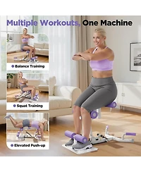 Fed Fitness Squat Machine for Women, Adjustable Glute Trainer, 400LBS Home Gym Equipment