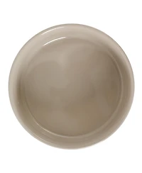 Gibson Home Zoomie Bites 5.5inch Ceramic Dog and Cat Bowl with Acacia Wood Stand Non-Slip Matte Glaze Weighted Food Water Set for Cat and Dog