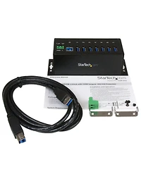 StarTech.com 7-Port Industrial Usb 3.0 Hub with Esd Protection
