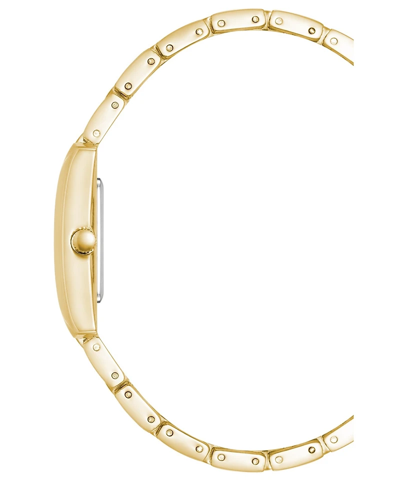 Anne Klein Women's Quartz Rectangle Gold-Tone Alloy Metal Bracelet Watch 20mm