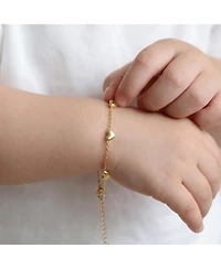 GiGiGirl 14K Gold Plated Station Bracelet 2-Piece Set