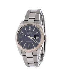 Pre-Owned Rolex Oyster Perpetual Datejust Automatic Watch in Stainless Steel and White Gold 41mm
