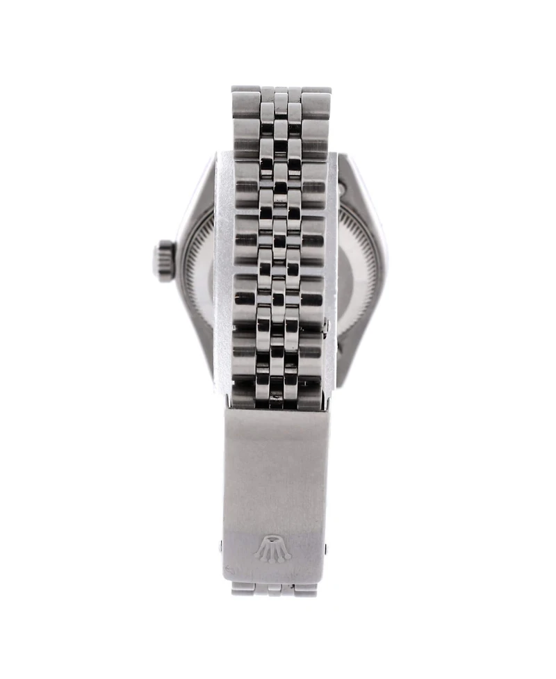 Pre-Owned Rolex Oyster Perpetual Datejust Automatic Watch in Stainless Steel and White Gold with Diamond Markers 26mm