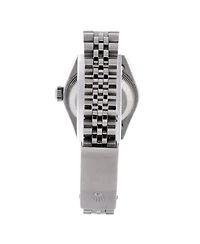 Pre-Owned Rolex Oyster Perpetual Datejust Automatic Watch in Stainless Steel and White Gold with Diamond Markers 26mm