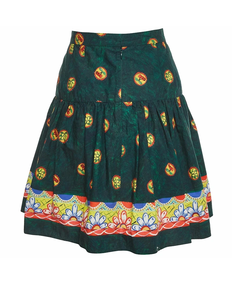 Pre-Owned Dolce & Gabbana Women's Cherry Print Cotton Mini Skirt