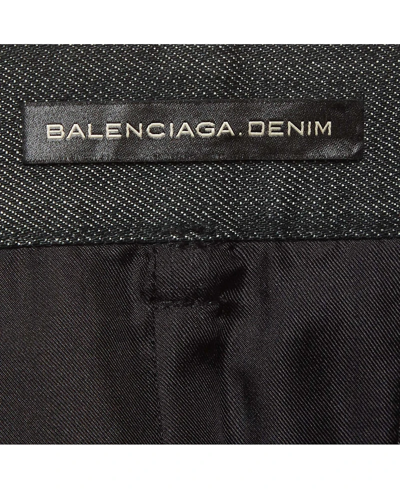 Pre-Owned Balenciaga Women's Denim Mini Skirt