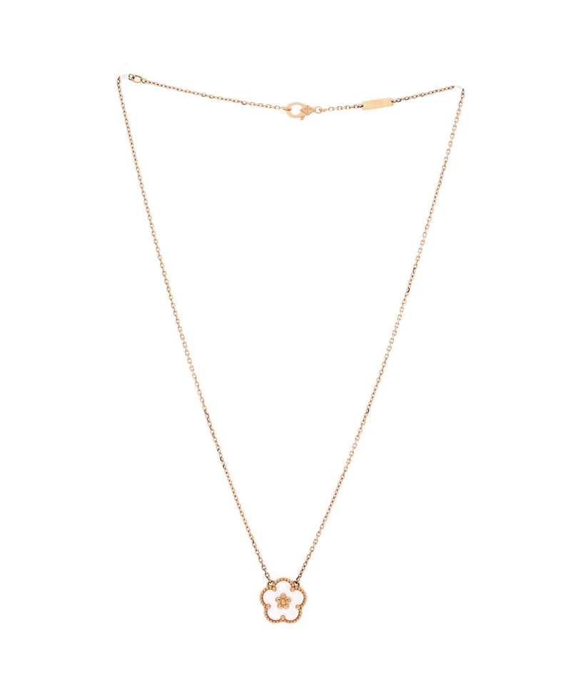 Pre-Owned Van Cleef & Arpels Lucky Spring Plum Blossom Pendant Necklace