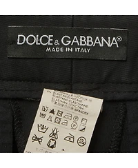 Pre-Owned Dolce & Gabbana Women's Gabardine Straight Fit Trousers