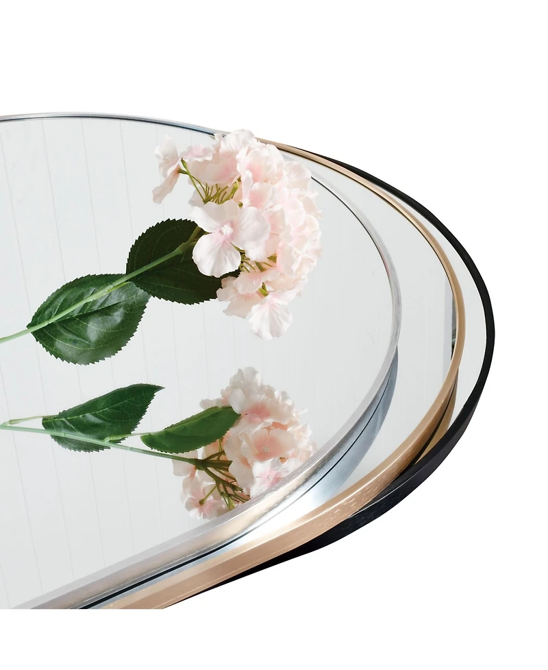 Rainsken 30x40 Inch Arch Bathroom Mirror, Modern Wall Mounted Vanity Mirror with Premium Shatterproof Glass and Anti-Rust Aluminum Frame