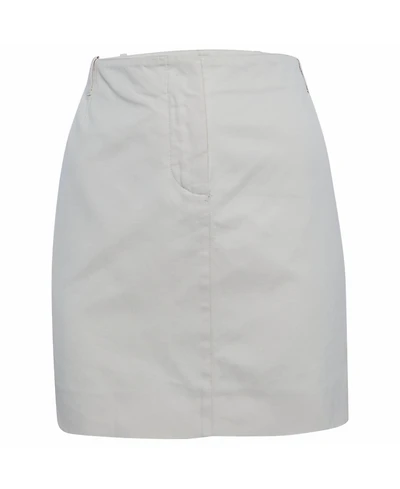Pre-Owned Chloe Women's Cream Twill Mini Skirt