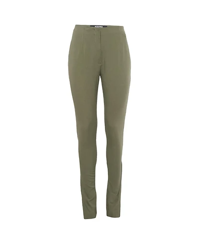 Pre-Owned Jacquemus Women's Linen Blend Skinny Trousers