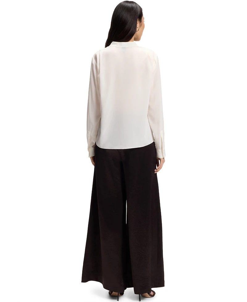 Boss by Hugo Women's Relaxed-Fit Sandwashed Silk Blouse