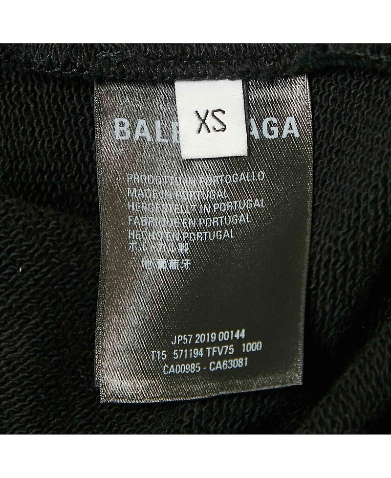 Pre-Owned Balenciaga Women's Logo Print Cotton Hoodie