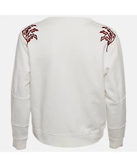 Pre-Owned Alexander Mcqueen Women's Floral Embroidered Cotton Sweatshirt
