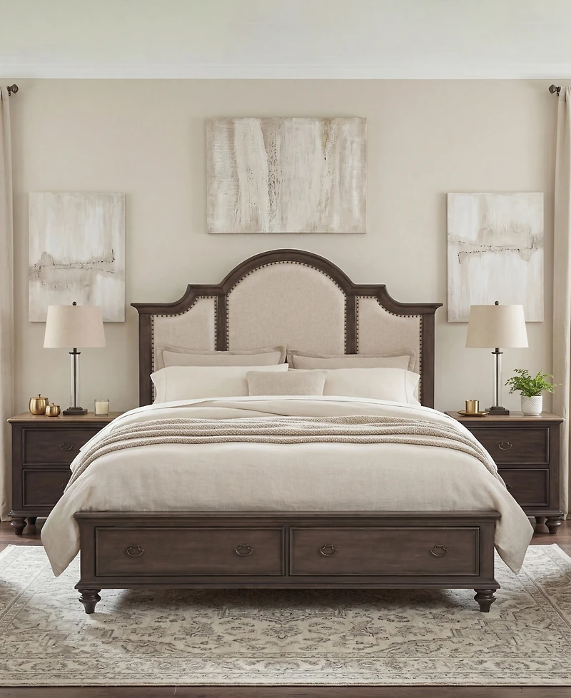 Mandeville Upholstered California King Storage Bed