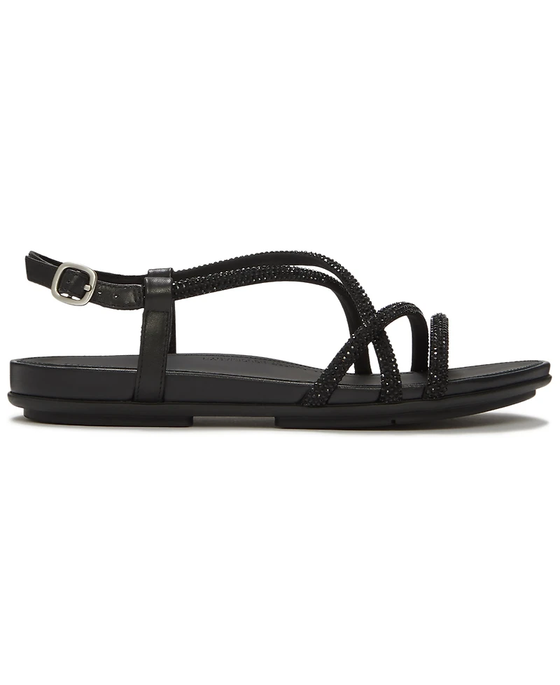 FitFlop Women's Gracie Crystal Strap Open Toe Sandals