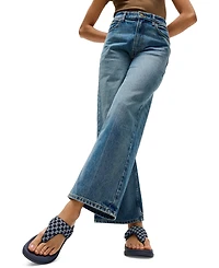 FitFlop Women's F-Mode Go Checkerboard-Denim Toe-Post Sandals