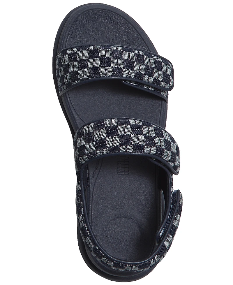 FitFlop Women's F-Mode Go Checkerboard Round Toe Sandals