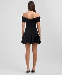 Rachel Roy Women's Arava Crochet Mini Dress