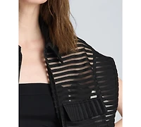 Kenneth Cole Women's Collared Neck Cardigan