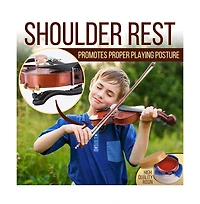 Pyle 4/4 Student Violin Kit - Plywood Violin with Tuner, Extra Strings, Shoulder Rest, and Case (PGVILN14)