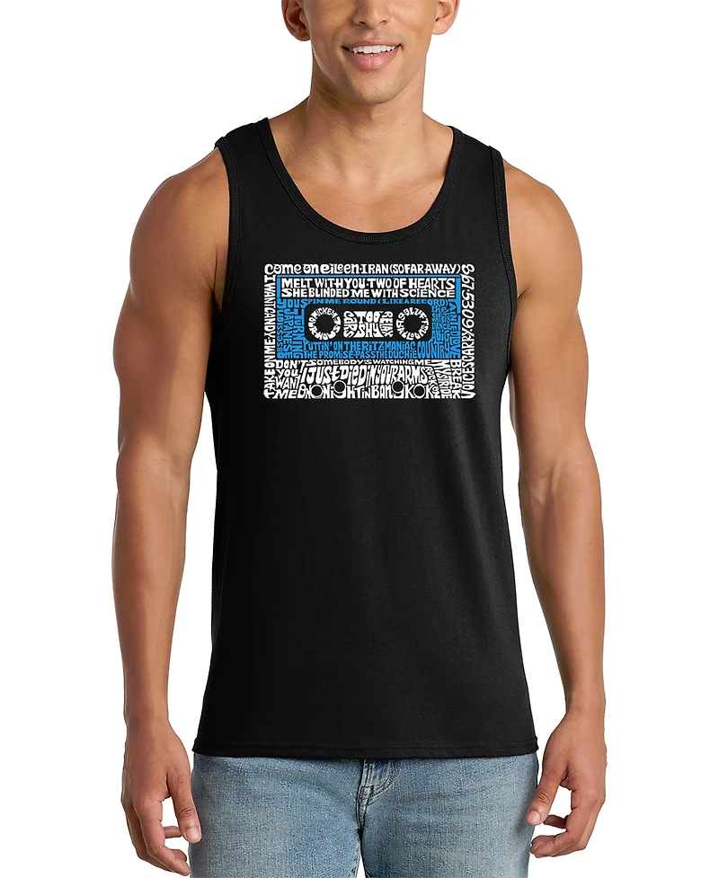 La Pop Art Men's Retro Inspired Graphic Tank Top