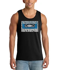 La Pop Art Men's Retro Inspired Graphic Tank Top