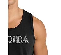 La Pop Art Men's Florida Typography Word Graphic Tank Top