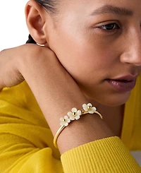 kate spade new york Gold-Tone Summer Daze Flower Cuff Bracelet