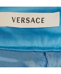 Pre-Owned Versace Women's Satin Pleated Mini Skirt